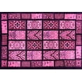 thumbnail image 1 of Ahgly Company Indoor Rectangle Abstract Pink Modern Area Rugs, 2' x 5', 1 of 4