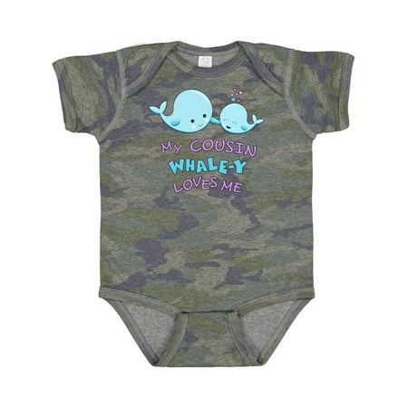 

Inktastic My Cousin Whale-y Loves Me Gift Baby Boy or Baby Girl Bodysuit