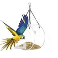 thumbnail image 2 of VONKY Round Bird Feeder Decorations Hanger Clear Glass Window Large Tray with Suction Cups, 2 of 6
