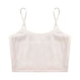 thumbnail image 3 of YONGHS Kids Girls Dance Crop Tops Sports Camisole Bras Yoga Training Bra Gymnastics Tank Tops Vest Underwear Pink 8-10, 3 of 7