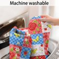 thumbnail image 5 of Pioneer Flower Floral Print Pattern Bathroom Rugs Mat, Non Slip Microfiber Bathroom Rug with Rubber Backing, Soft Mats for Bathroom Floor Tub Shower, 17"x27", 5 of 5