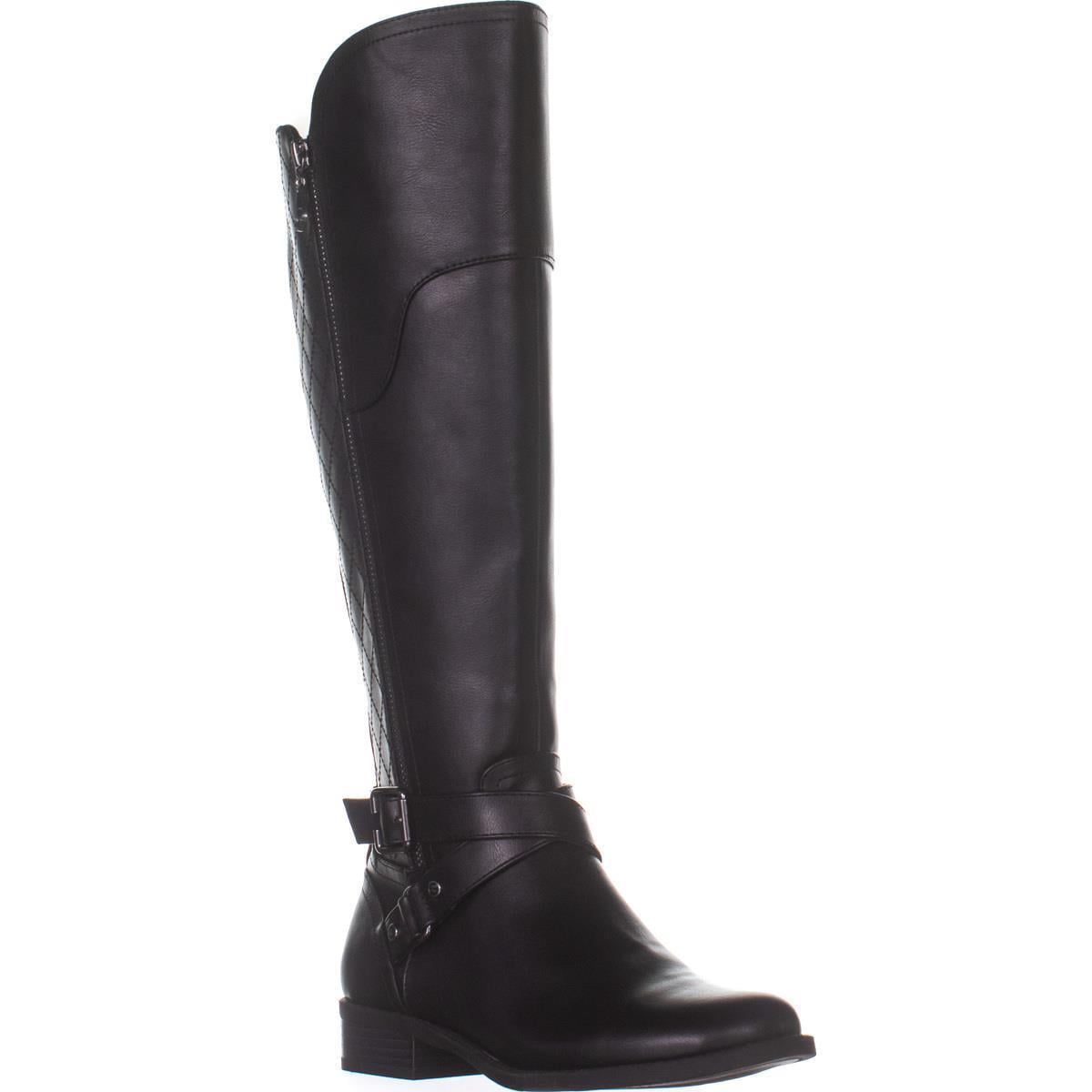 guess black knee high boots