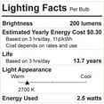 thumbnail image 4 of GE Reveal 25-Watt EQ Color-Enhancing Dimmable Candle Light Bulb (3-Pack), 4 of 4