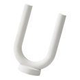 thumbnail image 3 of Candelabro minimalista de cerámica, candelabro creativo para velas de té, decoración de escritorio, estilo D blanco, 3 of 7
