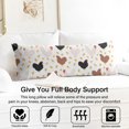 thumbnail image 3 of Long Body Pillow Cover - Soft & Breathable, Hidden Zipper, 20"x54", Cute Farm Eggs & Chickens Print - Perfect Gift for Farmhouse Lovers, Side Sleepers, Rustic Home Decor, 3 of 7