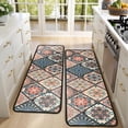 thumbnail image 4 of Kitchen Rugs Sets Of 2,Multicolor Ethnic Mandala Pattern Anti Fatigue Kitchen Mat Rugs Non Slip Washable,Decorative Kitchen Floor Mats for Kitchen,Sink,Laundry,17"x47"+17"x47", 4 of 5