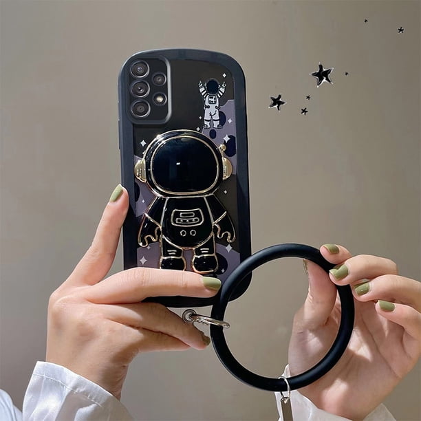 Funda De Astronauta Para Samsung Galaxy A52S A72 A23 A32 A52 4G A33 A53 A73 5G Blanda Con Cordón De Anillo De Silicona