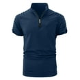 thumbnail image 1 of pstuiky camisetas de hombre, Camisa tipo cárdigan de manga corta con botones y solapa de color liso para hombre, estilo verano, a la moda, con bolsillo camisetas de hombre m, 1 of 4