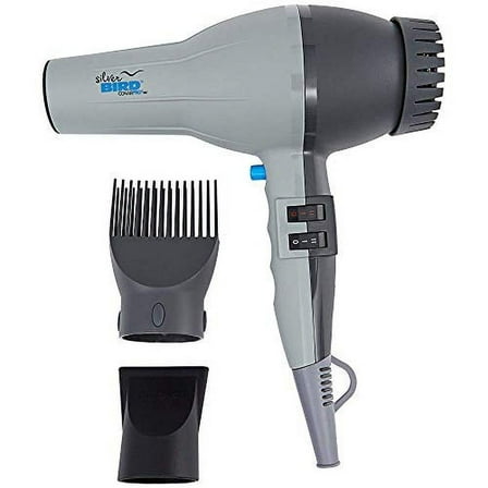 Conair Pro Silver Bird Professional Ceramic Hair Dryer, Ionic, 2000 Watts, Gray