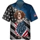 thumbnail image 3 of Camisas hawaianas con diseño de perro retriever en 3D para hombre y mujer, camisetas de manga corta a la moda para el Día del Patriota, regalo para amantes de los perros, camisetas para niños, 3 of 4