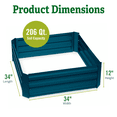 thumbnail image 3 of Demeter Corrugated Metal Raised Bed, 34” x 34”, 3 of 7