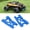 Blue, variant on BIMZUC 2 Sets RC Aluminum Front Rear Suspension Arms Set for Traxxas LaTrax Teton 76054-1 1/18 RC Monster Truck Replacement Parts Upgrades Blue Color