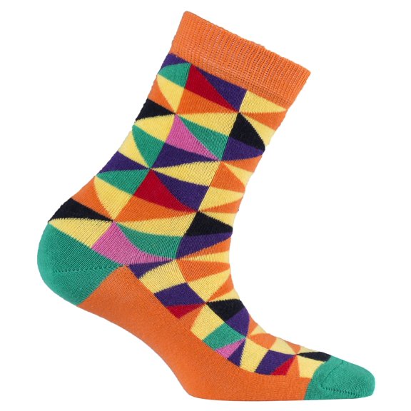 Orange Triangle Socks