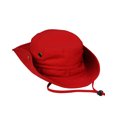 thumbnail image 2 of NYFASHION101 Men's Crushable Snap Brim Cotton Outdoor Bucket Sun Hat, Red, 2 of 3