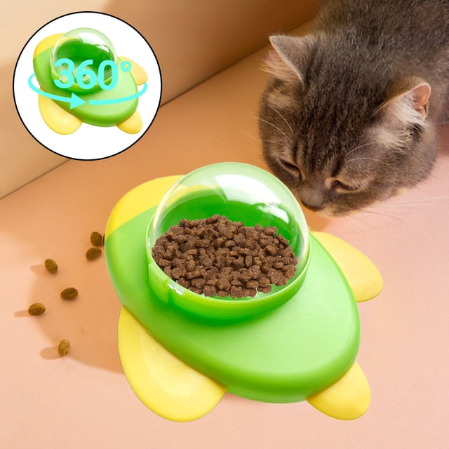 Interactive Leaky Ball Toy, Food Dispenser Puzzle for Dogs, Spinning Food Delivery Ball with Suction Cup Base, Fun and Engaging Pet Toy for Mental Stimulation