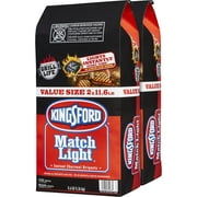 Kingsford Match Light Charcoal Briquettes, Two 11.6 lbs