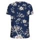 thumbnail image 5 of ICHUANYI Clearance Women's Summer V-neck Printed T-shirt Fashion And Comfortable Women's Short Sleeve Tops(Navy, M) ICHUANYI WER2023081011917, 5 of 5