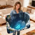 thumbnail image 2 of Tapis à Trous 3D Explosion Optique Farce pour Salon et Chambre - Design Amusant 3D Durable en Fibre de Polyester, 2 of 9