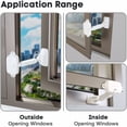 thumbnail image 3 of Child Safety Window Limiter for Baby Safety Window Locks, Window Safety Locks for Toddlers and Pets (White), 3 of 5