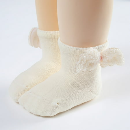

Gubotare Infants Socks Baby Girl Boy Crew Socks with Grips Toddler Non Skid Cotton Socks Beige 0-12 Months