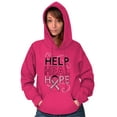 thumbnail image 5 of Help Heal Hope Breast Cancer Aware Hoodie Sweatshirt Women Brisco Brands S, 5 of 6