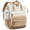 Cream-white-khaki, variant on Laptop Backpack for Women, 15.6 Inch Work Business Backpacks Purse With Large Capacity, Waterproof Nurse Bag College Bookbag for School, Waterproof Casual Daypack for Travel