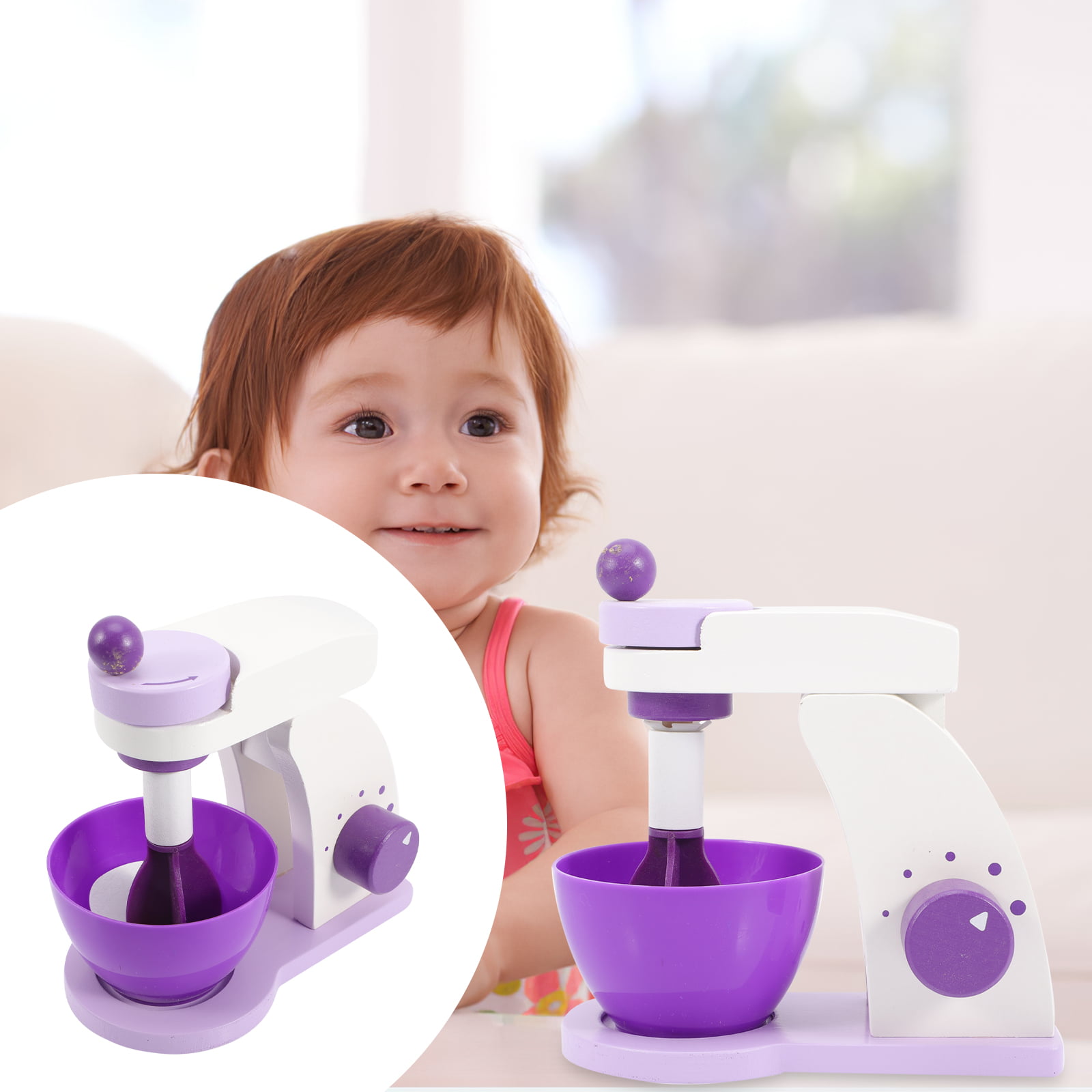 NUOLUX Kids Pretended Toy Simulation Mixer Toy Kids Artificial Blender Toy  Plastic Home Appliance Plaything