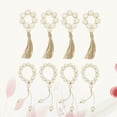thumbnail image 4 of EeaseCA 8PCS Natural Wooden Bead Napkin Rings Table Ornament for Weddings Home Decoration (Style 1 and Style 2), 4 of 7