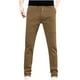 thumbnail image 1 of Pantalones largos para hombre, para exteriores, impermeables, a la moda, lisos, informales, con cintura elástica y bolsillos, pantalones cargo para hombre., 1 of 8