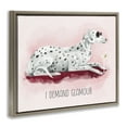 thumbnail image 4 of Stupell Industries I Demand Glamour Dog Animals Painting Brown Floater Framed Canvas Art Print Wall Art, 31 x 25, 4 of 10