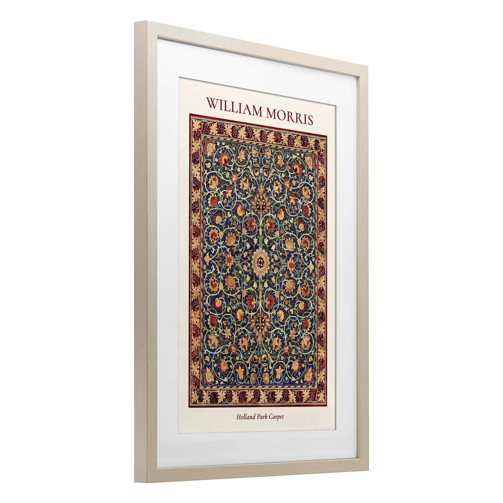 Stupell Industries Holland Park William Morris Design Birch Framed Print Under Glass, design by Vintage Hustle