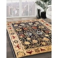 thumbnail image 3 of Ahgly Company Machine Washable Indoor Square Industrial Modern Bakers Brown Area Rugs, 5' Square, 3 of 7