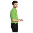 thumbnail image 3 of Port Authority Men's Silk Touch Classic Comfortable Polo Shirt Lime 6X-Large, 3 of 3