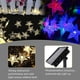 thumbnail image 3 of Luces de cadena con energía solar 7m 50 Led Luces navideñas solares de estrella impermeables decorativas para fiestas, bodas, jardines, tiendas, hogares al aire libre, 3 of 3