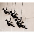 thumbnail image 5 of Climbing Man Home Decor Classic Wall-Art Sculpture | 4-Piece | Black, 5 of 5