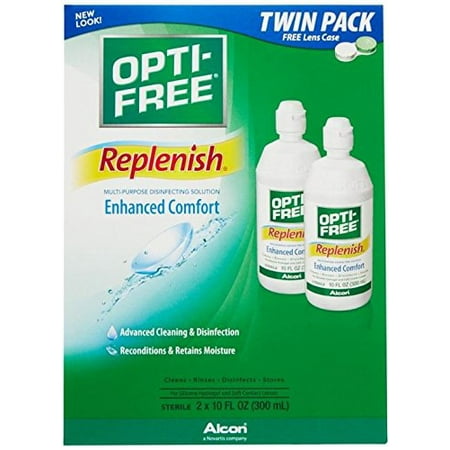 Opti-Free Replenish Multi-Purpose Disinfecting Solution Twin Pack 20oz Each