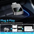 thumbnail image 2 of Adaptateur Sans Fil CarPlay pour iPhone Convertit le Wi en Adaptateur CarPlay Sans Fil avec Bouton de Réinitialisation Sans Délai Compatible avec Apple iPhone iOS + Voitures à Partir de (), 2 of 7