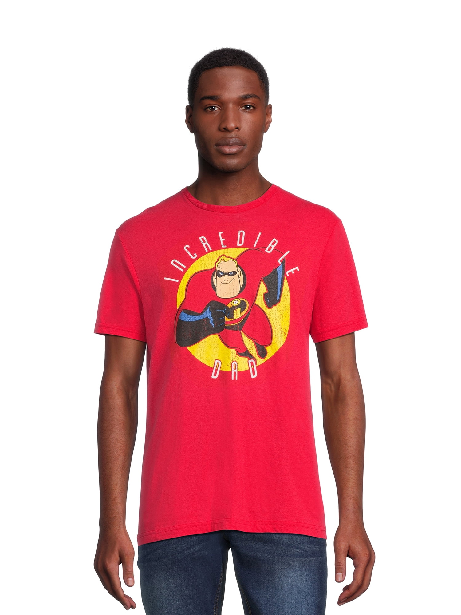 Disney Men's and Big Men's The Incredibles Father's Day Graphic Tee