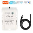 thumbnail image 1 of Tuya WiFi Intelligent Energy Circuit Breaker Switch Mobilephone APP with Real-time Temperature Measurement and Day Month Year Power Statistics Function, 1 of 9