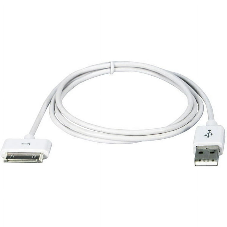 QVS 2-Meter USB Sync Charger Cable for iPod/iPhone iPad