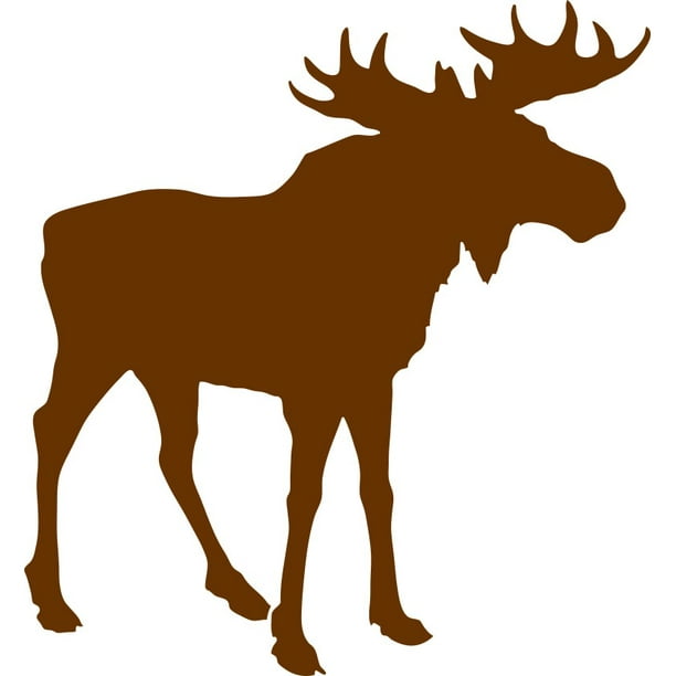 5 25in X 5 5in Brown Bull Moose Sticker Wildlife Decal Bumper Stickers Walmart Com Walmart Com