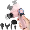 thumbnail image 1 of Mini Massage Gun Muscle Massage Gun Deep Tissue with Adjustable Arm,Electric Body Massager Gun for Post-Workout Pain Relief Super Quiet Brushless Motor With 6 Speeds Adjustment and 4 Massage Heads, 1 of 8