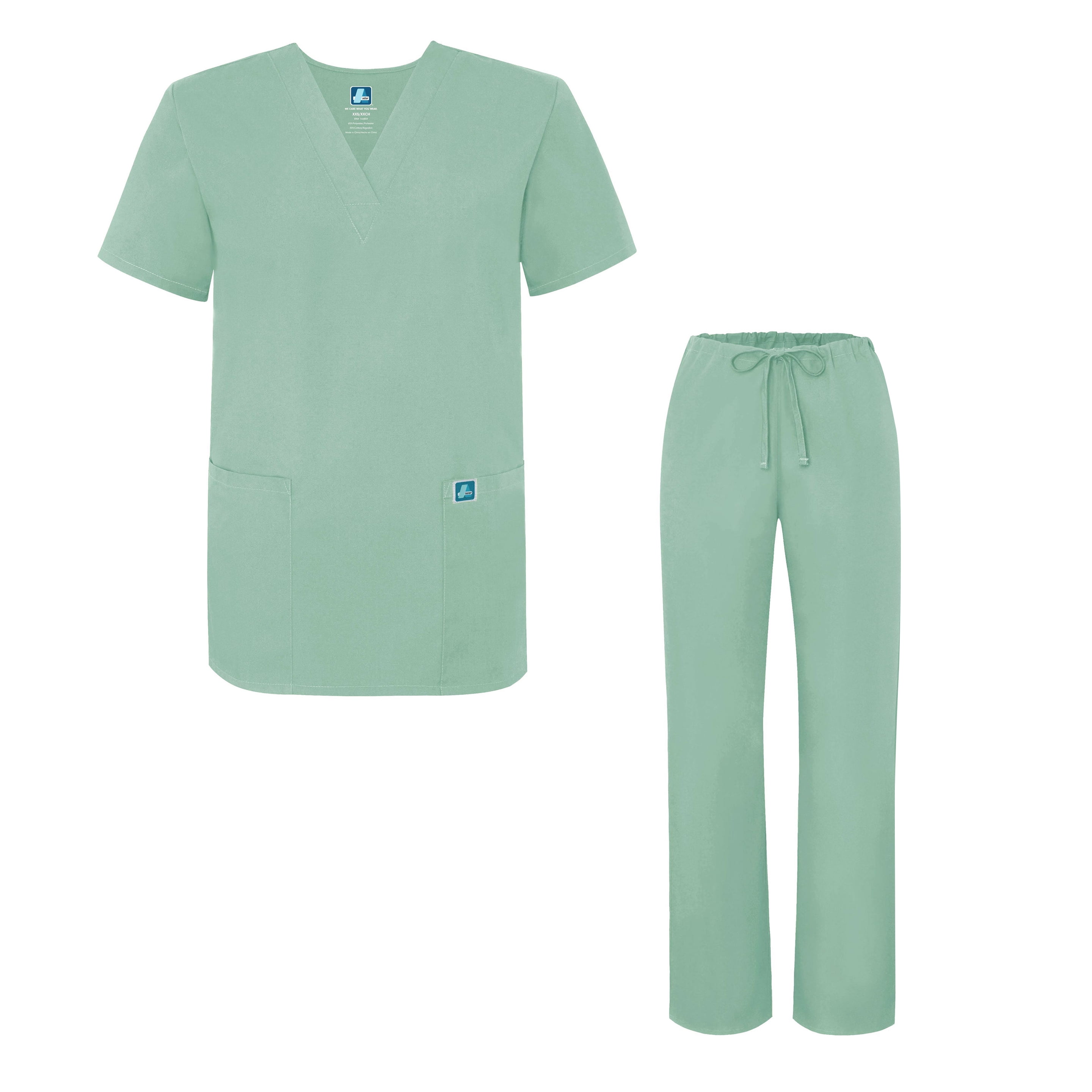 Adar Adar Universal Medical Scrubs Set Medical Uniforms Unisex Fit