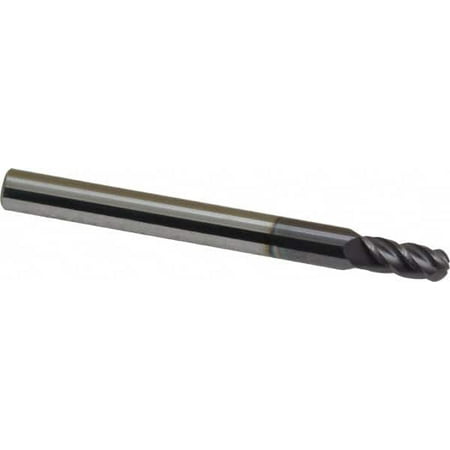 

Accupro 5mm Diam 10mm LOC 4 Flute Solid Carbide Ball End Mill AlTiN Finish Single End 63mm OAL 6mm Shank Diam Spiral Flute