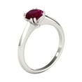 thumbnail image 6 of AoneJewelry 1.00 Carat Created Round Ruby/ Gemstone Ring In 10K White, Yellow & Rose Gold, 6 of 6