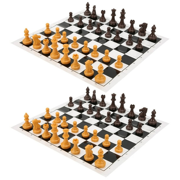 JUEGO DE MESA DE AJEDREZ, FIJACIÓN DE AJEDREZ PLEGABLE 2 PIZAS DE AJEDREZ, Para Niños para Acampar la Fiesta de Adultos
