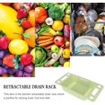 thumbnail image 3 of Collapsible Colander Sink Caddy Sponge Holder Expandable Storage Drain Basket Dish Drying Rack Sink Basket Organizer for Sponges Scrubbers Soap Green 2PCS, 3 of 8