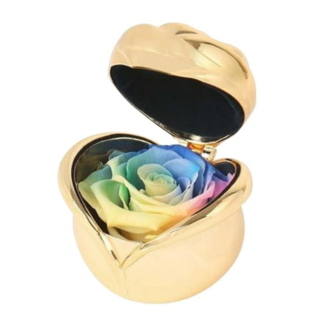 GROWTH TANK Handmade Preserved Flower Rose Never Withered Roses for Girls - Multicolor-Gold,