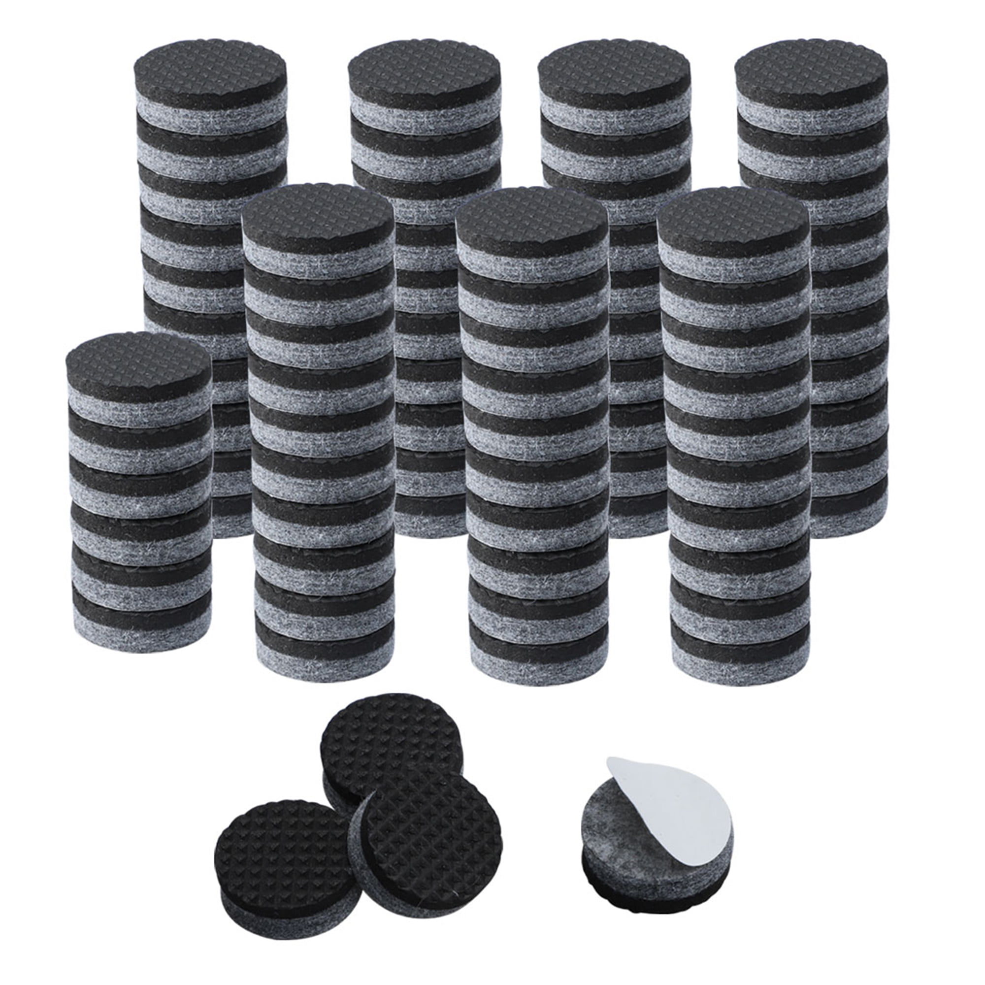 80pcs Round 1" Felt Furniture Pads Grippers Floor Protector for Table