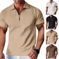 thumbnail image 5 of Mens Short Sleeve Shirt Office T Shirt Muscle Blouse Tops Tee Business T Dress, 5 of 11